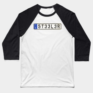 Steeler - License Plate Baseball T-Shirt